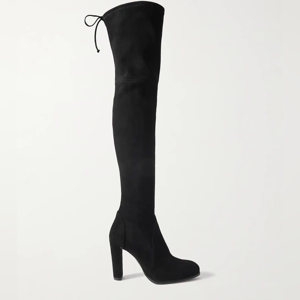 Stuart Weitzman Highland Black Suede Over the Knee boot. NWOT.  With dust bag.